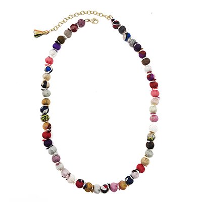 FairTrade náhrdelník: Sárí Silk